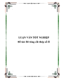 Luận văn tốt nghiệp: Bê tông cốt thép số II