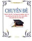 Đề tài "Một số vấn đề về sử dụng thí nghiệm vật lý và các phương tiện dạy học theo quan điểm công nghệ dạy học hiện đại"