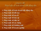 Chuyên đề: Pháp luật về kinh doanh bất động sản
