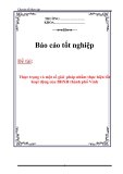 Báo cáo tốt nghiệp: “Thực trạng và một số giải  pháp nhằm thực hiện tốt hoạt động của BHXH thành phố Vinh"