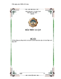 Tiểu luận “Bí thư Đảng ủy đồng thời là chủ tịch Ủy ban nhân dân cấp xã-vấn đề đặt ra từ thực tiễn”