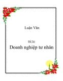 Đề tài " Doanh nghiệp tư nhân "