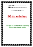 Đồ án môn học: "Xác định và hạch toán các khoản dự phòng trong doanh nghiệp"