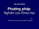 Hướng dẫn phương pháp nghiên cứu khoa học