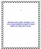 Hướng dẫn một số điều của luật bảo hiểm xã hội về bảo hiểm xã hội bắt buộc