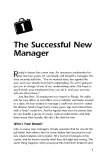 The Successful New Manager