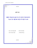 Luận văn : Hiện trạng quản lý chất thải rắn tại các bệnh viện ở Việt Nam