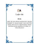 Đề tài "MỘT SỐ GIẢI PHÁP NHẰM ĐẨY MẠNH NGHIỆP VỤ GIAO NHẬN VẬN CHUYỂN HÀNG HOÁ XUẤT NHẬP KHẨU BẰNG ĐỪÒNG HÀNG KHÔNG Ở CÔNG TY VINATRANCO"