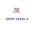 70 TESTS LEVEL A