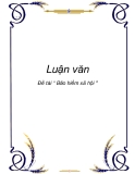 Luận văn " Bảo hiểm xã hội "