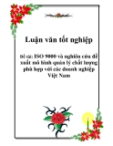Tiêủ luận: ISO 9000 và nghiên cứu đề xuất mô hình quản lý chất lượng phù hợp với các doanh nghiệp Việt Nam
