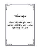 Tiểu luận: Việc thu phí nước thải để cải thiện môi trường tại sông Tô Lịch