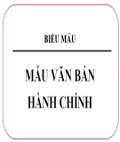 Một số mẫu văn bản hành chính năm 2018