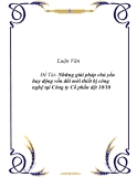 Đề tài “Những giải pháp chủ yếu huy động vốn đổi mới thiết bị công nghệ tại Công ty Cổ phần dệt 10/10”