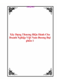 Xây Dựng Thương Hiệu Dành Cho Doanh Nghiệp Việt Nam Đương Đại phần 1