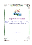 Đề tài “Hoàn thiện và phát triển nghiệp vụ bảo lãnh tại Ngân hàng Đầu tư và Phát triển Hà Nội”