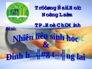 Đề tài: Nhiên liệu sinh học và định hướng tương lai