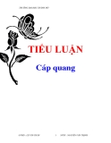 Tiểu luận: Cáp quang 