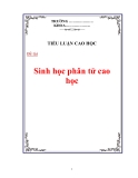Đề tài: Sinh học phân tử cao học
