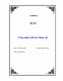 Tiểu luận "Công nghệ sinh học động vật"