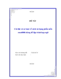 Báo cáo " Cài đặt và sơ lượt về cách sử dụng phần mền emu8086 dùng để lập trình hợp ngữ "