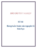 Đề tài: Bảng tuần hoàn các nguyên tố hóa học