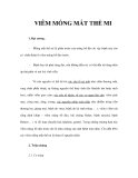 VIÊM MỐNG MẮT THỂ MI