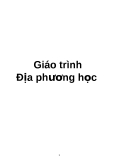 Giáo trình Địa phương học