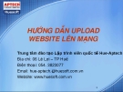 HƯỚNG DẪN UPLOAD  WEBSITE LÊN MẠNG