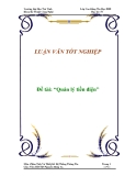 Đề tài: “Quản lý tiền điện”