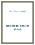 Báo cáo thí  nghiệm vi sinh