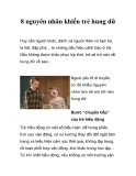 8 nguyên nhân khiến trẻ hung dữ  