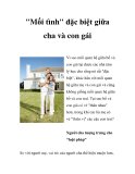 "Mối tình" đặc biệt giữa cha và con gái