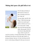 Những thói quen xấu phổ biến ở trẻ  