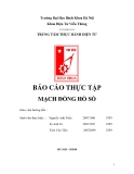 Báo cáo thực tập "Mạch đồng hồ số"  - vuson.tk