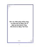 Báo cáo: Biện pháp nhằm nâng cao hiệu quả sử dụng vốn cố định tại nhà khách Tổng liên đoàn lao động Việt Nam