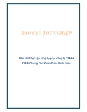 Báo cáo thực tập tổng hợp tại công ty TNHH TM & Quảng Cáo Xuân Duy- Bình Định