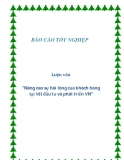Luận văn "Nâng cao sự hài lòng của khách hàng tại NH đầu tư và phát triển VN"