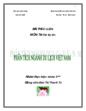 Bài thảo luận "Phân tích SWOT ngành du lịch Việt Nam"