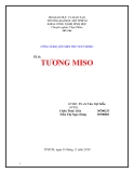 Đề tài công nghệ lên men truyền thống: Tương Miso