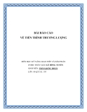 BÀI BÁO CÁO VỀ TIẾN TRÌNH THƯƠNG LƯỢNG