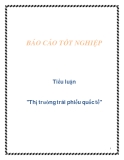 Tiểu luận "Thị trường trái phiếu quốc tế"