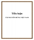 Tiểu luận đề tài: Tài nguyên rừng Việt Nam