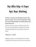 Sợ đến lớp vì bạo lực học đường  