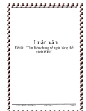 Đề tài:  "Tìm hiểu chung về ngân hàng thế giới (WB)"