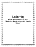 Đề tài: Hoàn thiện chiến lược Marketing cho sản phẩm bánh kẹo của Bibica