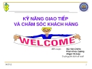 Bài giảng Kỹ năng giao tiếp và chăm sóc khách hàng