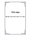 Tiểu luận TRẠM PHÁT ĐIỆN TÀU THỦY