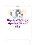 Đáp án 42 bài tập lập trình java cơ bản