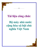 Tài liệu công chức: Bộ máy nhà nước